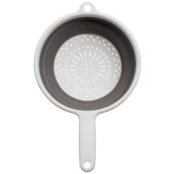 B&M Collapsible Colander -Kitchen Shop 292419 collapsible colander white grey1