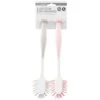B&M Suction Dish Brushes 2pk - Grey & Blush -Kitchen Shop 321988 2pk suction dish brush grey and blush