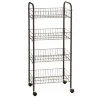 Beldray 4 Tier Multipurpose Trolley - Black -Kitchen Shop 328911 beldray 4 tier multipurpose trolley black