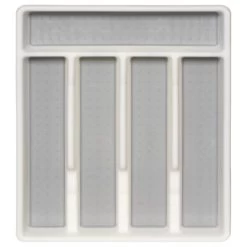 Kitchen Shop -Kitchen Shop 335260 addis non slip cutlery tray white grey