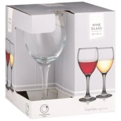 B&M Wine Glasses 4pk -Kitchen Shop 338802 set of 4 wine glasses