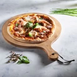 B&M Wooden Pizza Board -Kitchen Shop 346842 wooden chop and serve board