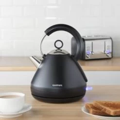 Goodmans Pyramid Kettle 1.5L - Matt Black -Kitchen Shop 354912 goodmans pyramid kettle black