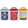 B&M Retro Canister Set 3pc -Kitchen Shop 356953 storage canisters retro tea coffee sugar 2