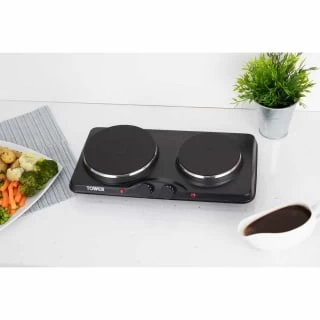Tower Stainless Steel Double Hot Plate 4 Tower Stainless Steel Double Hot Plate - Image 2