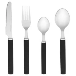 B&M Cutlery Set With Caddy 16pc - Black -Kitchen Shop 357347 16pc cutlery set with caddy black