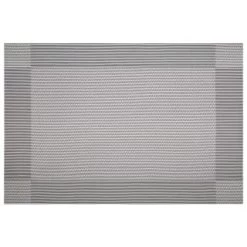 B&M Metallic Woven Placemats - Silver 4pk -Kitchen Shop 363869 4pk silver metallic woven placemats 4