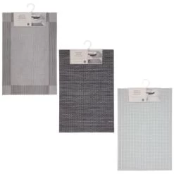 B&M Metallic Woven Placemats - Silver 4pk -Kitchen Shop 363876 363869 380285 4pk silver metallic woven main 2 1