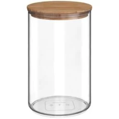 B&M Round Storage Container With Bamboo Lid -Kitchen Shop 368020 round storage container with bamboo lid 2l
