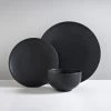 B&M Matte Black Dinner Set 12pc 1 B&M Matte Black Dinner Set 12pc -Kitchen Shop 368969 12 piece matte black dinner set