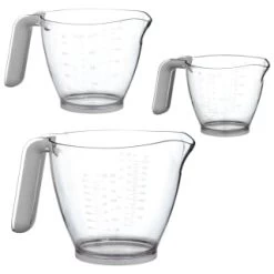 B&M Kitchen Measuring Jugs 3pk - Grey -Kitchen Shop 369447 3pk measuring jugs grey group