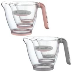 B&M Kitchen Measuring Jugs 3pk - Grey -Kitchen Shop 369447 3pk measuring jugs group