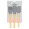 B&M Betty Winters Silicone Utensils 3pk - Grey -Kitchen Shop 369972 3pk betty winters silicone utensils basting brush spoon and spatula grey