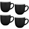 Simply Everyday Gloss Mugs 4pk - Black -Kitchen Shop 380121 4pk simply everyday mugs black 3