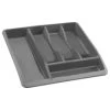 Addis Cutlery Drawer Organiser - Grey -Kitchen Shop 380148 addis eco drawer organiser grey