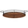 B&M Black Wire & Wood Serving Tray -Kitchen Shop 380186 black wire and wood serving tray 2