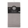 Simply Everyday Waffle Tea Towels 3pk - Grey -Kitchen Shop 380223 3pk simply everyday waffle teal towels grey