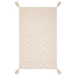 B&M Homestead Embossed Tea Towels With Tassels 2pk - Natural -Kitchen Shop 380229 2pk homestead embossed tea towel with tassels 3