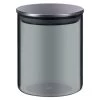 B&M Urban Paradise Small Smokey Glass Jar With Stainless Steel Lid -Kitchen Shop 380533 smoked glass jar small