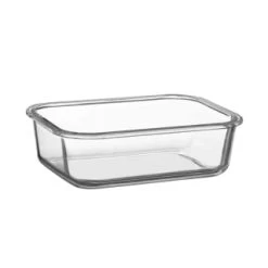 B&M Pink Glass Food Container - Medium -Kitchen Shop 380660 glass food container pink medium