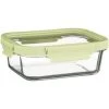 B&M Green Glass Food Container - Large -Kitchen Shop 380662 glass food container green large 3