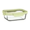 B&M Green Glass Food Container - Medium -Kitchen Shop 380663 glass food container green medium 2