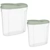 B&M Cereal Storage Container Set 2pk - Sage -Kitchen Shop 380752 cereal storage set 2 peice sage