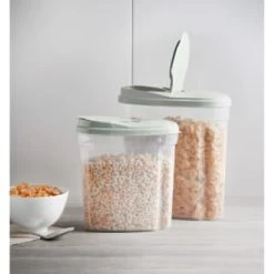 B&M Cereal Storage Container Set 2pk - Sage -Kitchen Shop 380752 cereal storage set 2 peice sage 6