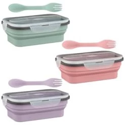B&M Collapsible Lunch Box - Sage -Kitchen Shop 383522 collapsible lunch box 4
