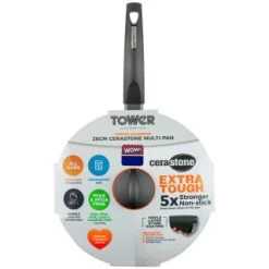 Tower Cerastone Multi-Pan 28cm 9 Tower Cerastone Multi-Pan 28cm -Kitchen Shop 383608 28cm cerastone multi pan