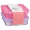 Sandwich Clip Lock Lunchbox 2pk - Pink & Purple 1 Sandwich Clip Lock Lunchbox 2pk - Pink & Purple -Kitchen Shop 385224 2pk sandwich clip locks