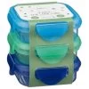 Simply Kids Clip Lock Tubs 3pk - Blue & Green -Kitchen Shop 385227 3pk simply kids clip lock tubs
