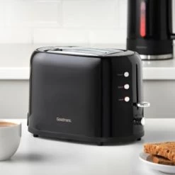 Goodmans Plastic 2 Slice Toaster - Black -Kitchen Shop 386701 goodmans plastic 2 slice toaster black 3