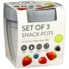 B&M Set Of 3 Snack Pots 3pk -Kitchen Shop 388508 set of 3 snackpots