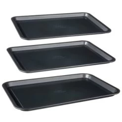 Betty Crocker Non-Stick Baking Tray Set 3pc -Kitchen Shop 388523 set of 3 non stick baking trays group 2