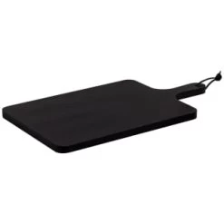 B&M Urban Paradise Black Pine Wood Serve Board -Kitchen Shop 390146 black pine wood serve board with serving handle