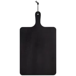 B&M Urban Paradise Black Pine Wood Serve Board -Kitchen Shop 390146 black pine wood serve board with serving handle 3