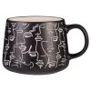 B&M Face Print Mug - Black 1 B&M Face Print Mug - Black -Kitchen Shop 390329 face print mugs black