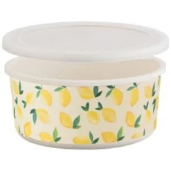 B&M Round Tubs 2pk - Lemons -Kitchen Shop 392928 2pk reuse and repurpose round tubs lemon 3