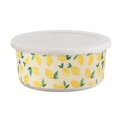 B&M Round Tubs 2pk - Lemons -Kitchen Shop 392928 2pk reuse and repurpose round tubs lemon 5