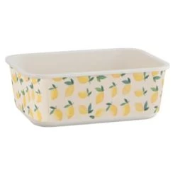B&M Rectangular Tubs 2pk - Lemons -Kitchen Shop 392929 2pk reuse and repurpose rectangle tubs lemon