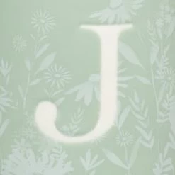 B&M Floral Alphabet Mug (Assorted) -Kitchen Shop 394397 floral alphabet mug green j 2