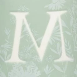 B&M Floral Alphabet Mug (Assorted) -Kitchen Shop 394397 floral alphabet mug green m 2