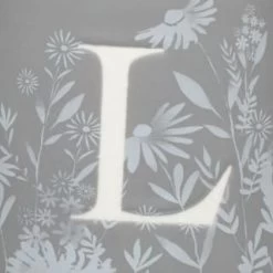 B&M Floral Alphabet Mug (Assorted) -Kitchen Shop 394397 floral alphabet mug grey l 2