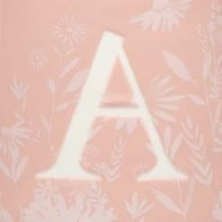 B&M Floral Alphabet Mug (Assorted) -Kitchen Shop 394397 floral alphabet mug pink a 2