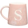 B&M Floral Alphabet Mug (Assorted) -Kitchen Shop 394397 floral alphabet mug pink s