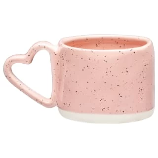 B&M Heart Handle Speckled Mug 3 B&M Heart Handle Speckled Mug
