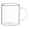 B&M Glass Mug With Coloured Handle -Kitchen Shop 394422 glass mug with white handle