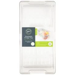 B&M Stackable Fridge Tray -Kitchen Shop 394541 stackable fridge tray 2