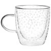 B&M Printed Double Wall Glass Mug - Spots -Kitchen Shop 396479 printed double wall glass mug spots